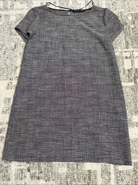 Zara Grey Plaid Mini Shift Dress